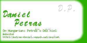 daniel petras business card